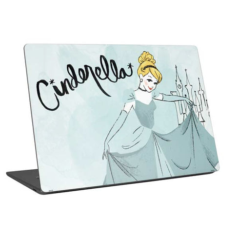 Disney Princess Cinderella Curtsy Art Universal Laptop 16in (13 x 9.4in) Skin